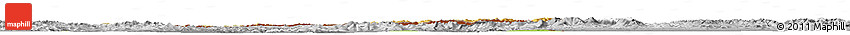 Physical Horizon Map of Podkarpackie, desaturated