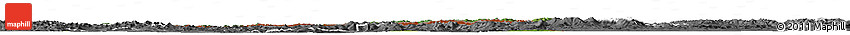 Satellite Horizon Map of Podkarpackie, desaturated