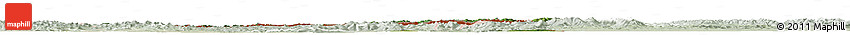Satellite Horizon Map of Podkarpackie, lighten