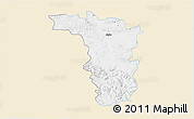 Classic Style 3D Map of Jaslo, single color outside