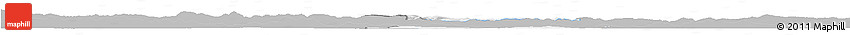 Gray Horizon Map of Jaslo, single color outside