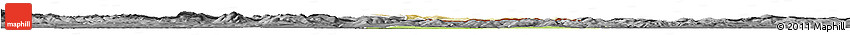Physical Horizon Map of Jaslo, darken, desaturated