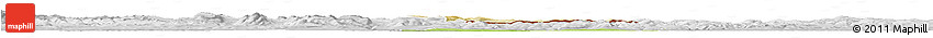 Physical Horizon Map of Jaslo, lighten, desaturated