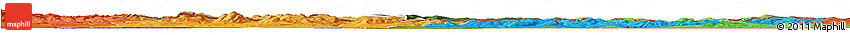 Satellite Horizon Map of Jaslo, political outside