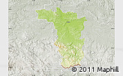 Physical Map of Jaslo, lighten, semi-desaturated