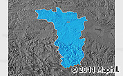 Political Map of Jaslo, darken, desaturated