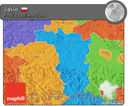 Political Map of Jaslo