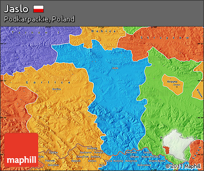 Political Map of Jaslo