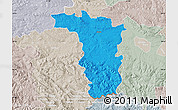 Political Map of Jaslo, lighten, semi-desaturated