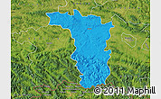 Political Map of Jaslo, satellite outside