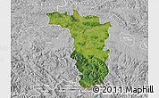 Satellite Map of Jaslo, lighten, desaturated