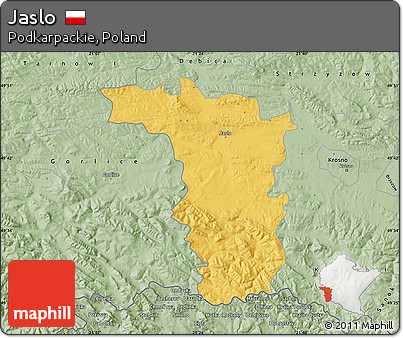 Savanna Style Map of Jaslo