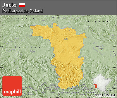 Savanna Style Map of Jaslo