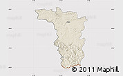 Shaded Relief Map of Jaslo, cropped outside