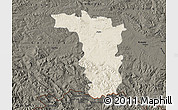 Shaded Relief Map of Jaslo, darken