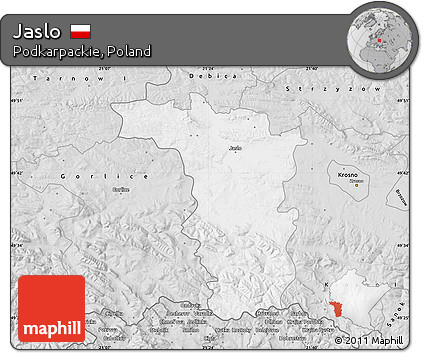 Silver Style Map of Jaslo