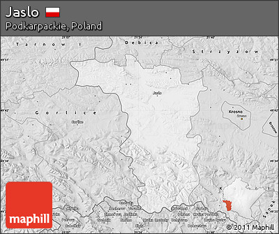 Silver Style Map of Jaslo