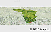 Satellite Panoramic Map of Jaslo, lighten