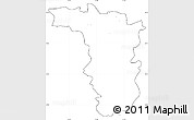 Blank Simple Map of Jaslo, cropped outside, no labels
