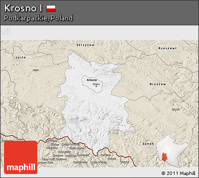 Classic Style 3D Map of Krosno I