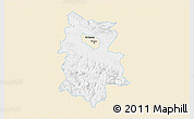Classic Style 3D Map of Krosno I, single color outside