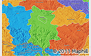 Political 3D Map of Krosno I