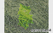 Satellite Map of Krosno I, semi-desaturated