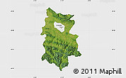 Satellite Map of Krosno I, single color outside