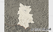 Shaded Relief Map of Krosno I, darken