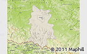 Shaded Relief Map of Krosno I, physical outside