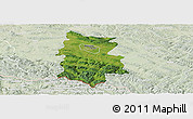 Satellite Panoramic Map of Krosno I, lighten