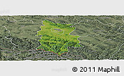 Satellite Panoramic Map of Krosno I, semi-desaturated