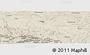 Shaded Relief Panoramic Map of Krosno I