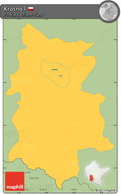 Savanna Style Simple Map of Krosno I