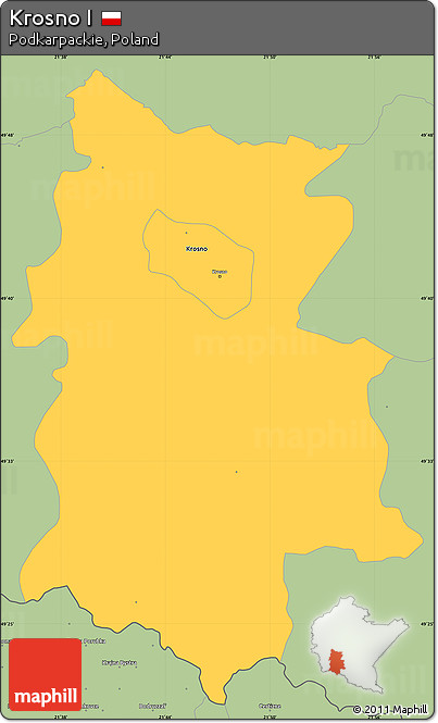 Savanna Style Simple Map of Krosno I