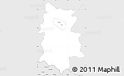 Silver Style Simple Map of Krosno I