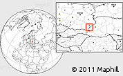Blank Location Map of Przemysl