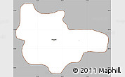 Gray Simple Map of Przemysl, cropped outside