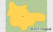 Savanna Style Simple Map of Przemysl, cropped outside