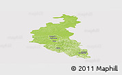 Physical Panoramic Map of Rzeszow I, cropped outside