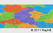 Political Panoramic Map of Rzeszow I