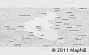 Silver Style Panoramic Map of Rzeszow I