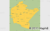 Savanna Style Simple Map of Podkarpackie, single color outside
