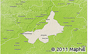 Shaded Relief 3D Map of Tarnobrzeg I, physical outside