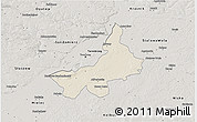 Shaded Relief 3D Map of Tarnobrzeg I, semi-desaturated