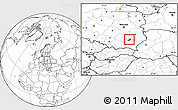 Blank Location Map of Tarnobrzeg I