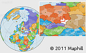 Political Location Map of Tarnobrzeg I, highlighted parent region