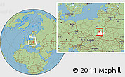 Savanna Style Location Map of Tarnobrzeg I, highlighted parent region, within the entire country