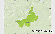 Physical Map of Tarnobrzeg I, lighten