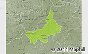 Physical Map of Tarnobrzeg I, semi-desaturated